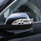 Аксессуары для наклеиваемого покрытия для автостайлинга из ABS пластика внешняя сторона зеркала заднего вида полоса крышка Накладка 2 шт. для Хонда сrv CR-V 2012-2016