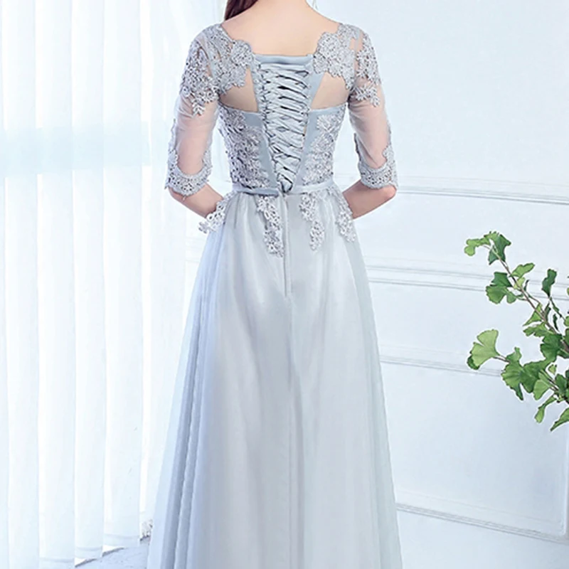 DongCMY 2021 Новое поступление Vestido Формальное длинное кружевное элегантное платье