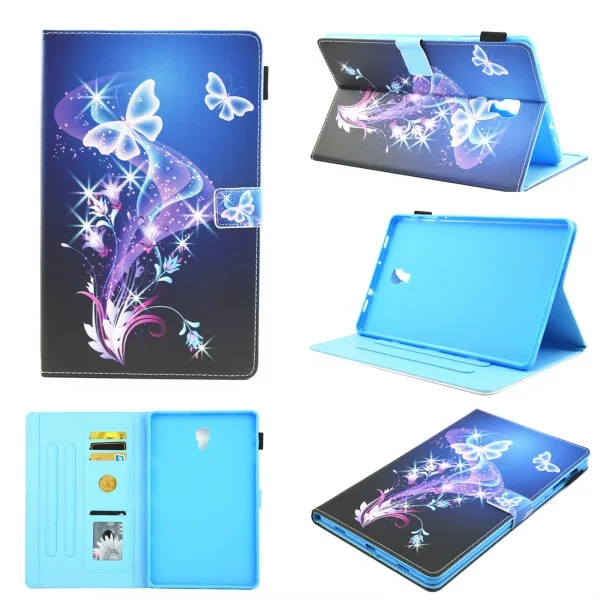 butterfly case Окрашенный из искусственной кожи чехол для samsung Galaxy Tab A/A2 10,5 SM-T590 SM-T595 T590 T595 чехол-подставка для samsung Tab A 10,5 - Цвет: butterfly case