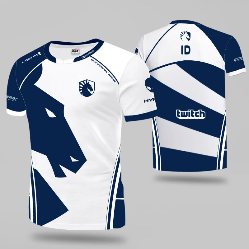 Высокое качество, 1:1, Esports Team Liquid, на заказ, ID футболка, футболка для фанатов, мужчин и женщин, N-neck, футболки с коротким рукавом, на заказ, футболка, Homme