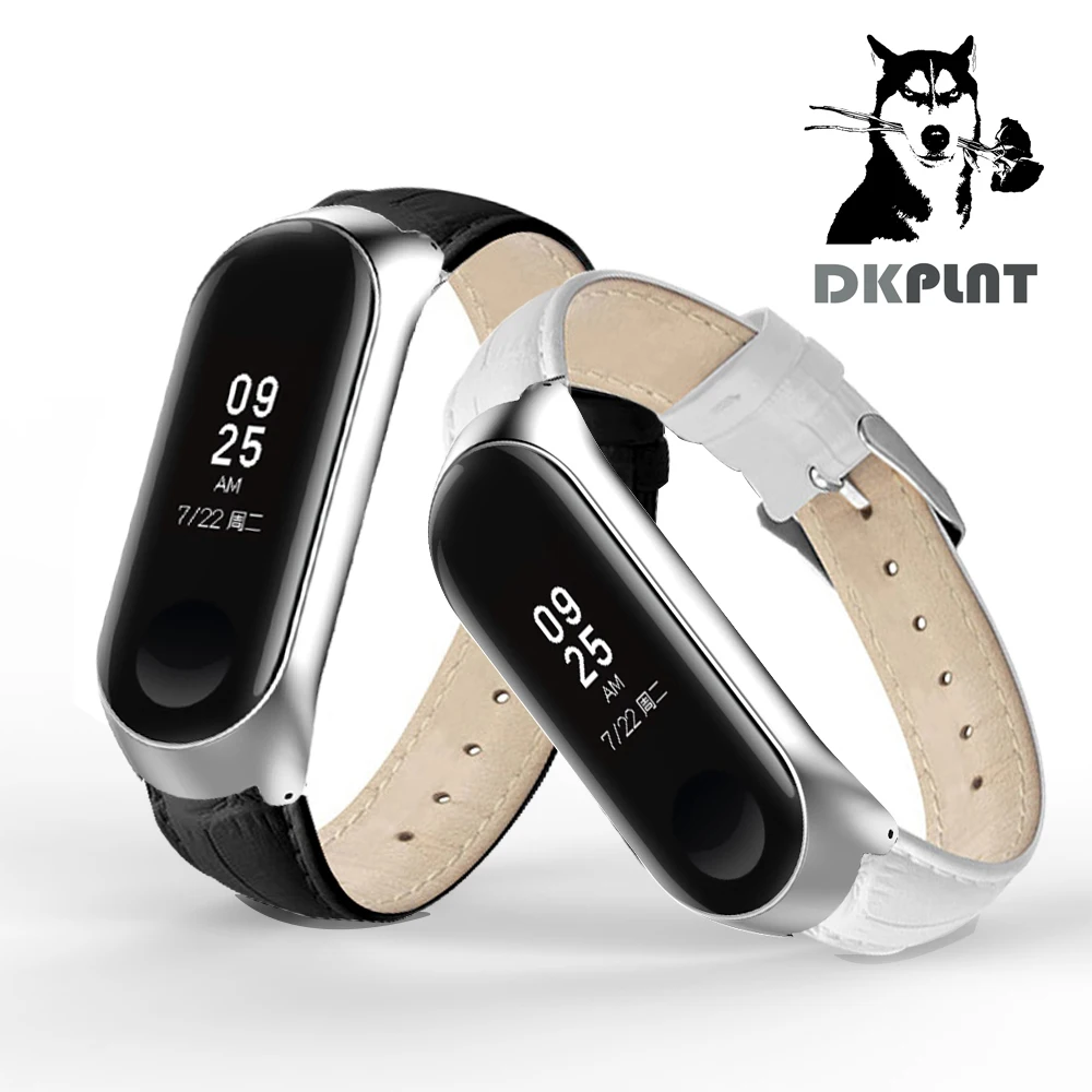 Mi Band 4/3 металлический кожаный ремешок для оригинальной Xiaomi mi Band 3 для Xiaomi mi Band 4/3 ремешок для браслета mi band 4/3 браслеты
