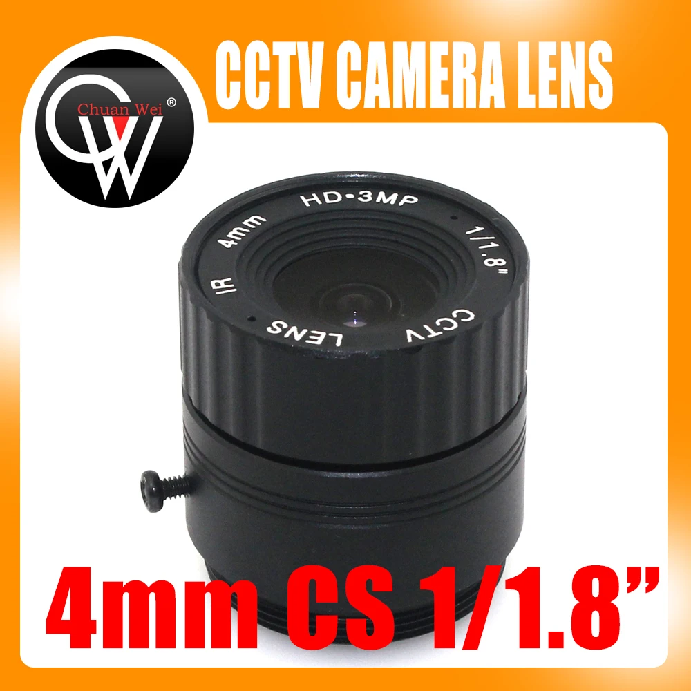 4 мм Объектив cs HD CCTV камера объектив 78 градусов 3MP IR камеры безопасности для IP AHD HDCVI