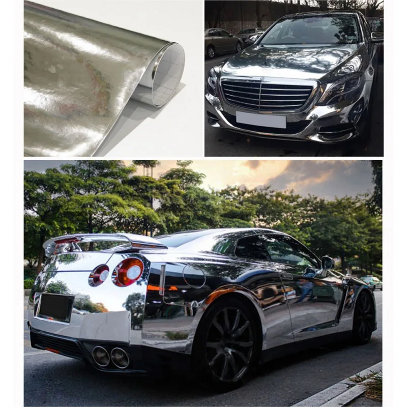 Дропшиппинг высокое растяжимое зеркало серебряное хромированное гибкое