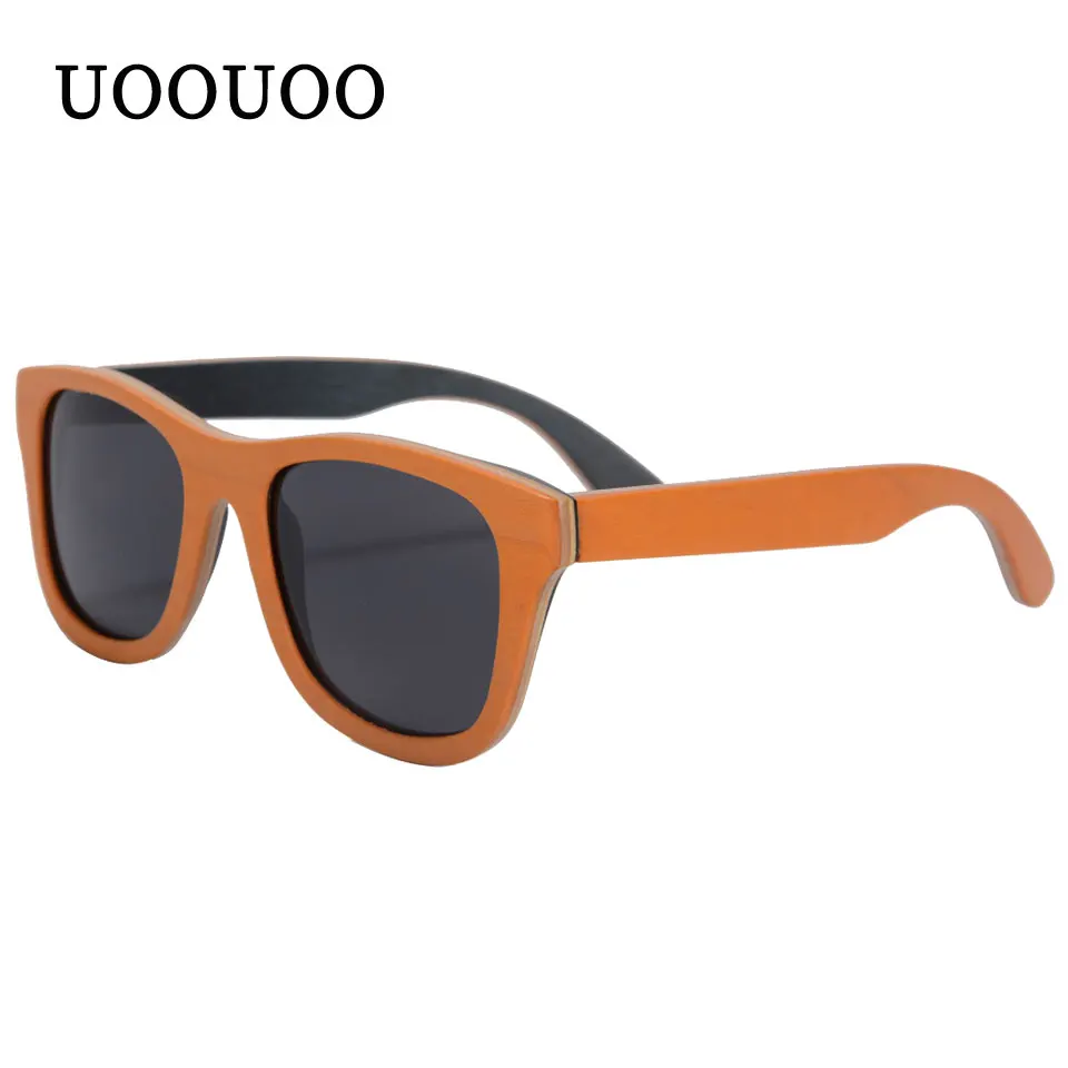 Винтажные деревянные солнцезащитные очки UV400 в стиле ретро Поляризованные