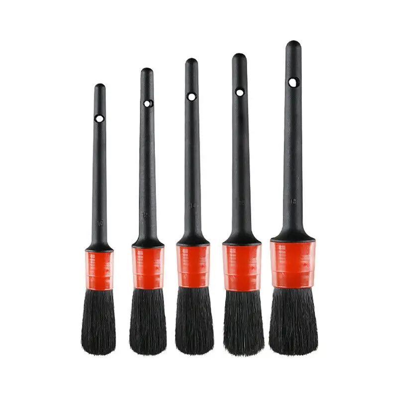 5 шт. натуральные щетки для волос щетка чистки автомобиля инструменты отделки