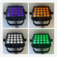4pcs hot waterproof mini led city color light ip65 20x18w rgbwa uv 6in1 dmx outdoor wall washer led light for stage washing