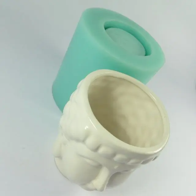 Силикагель силиконовая форма 3d формы для ваз цементные цветы горшки Будда голова плесень классический Мути-мясо цветок настольные горшки украшения