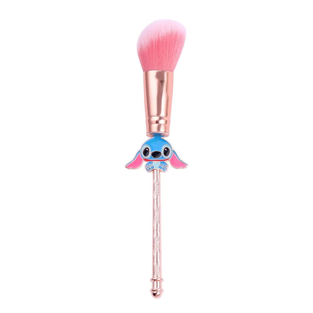 Kawaii Stitch, большая пудра, румяна, Кисть для макияжа, розовые кисти для волос, 1 шт., кисть для основы, инструмент для красоты лица, профессиональная косметика - Handle Color: 2
