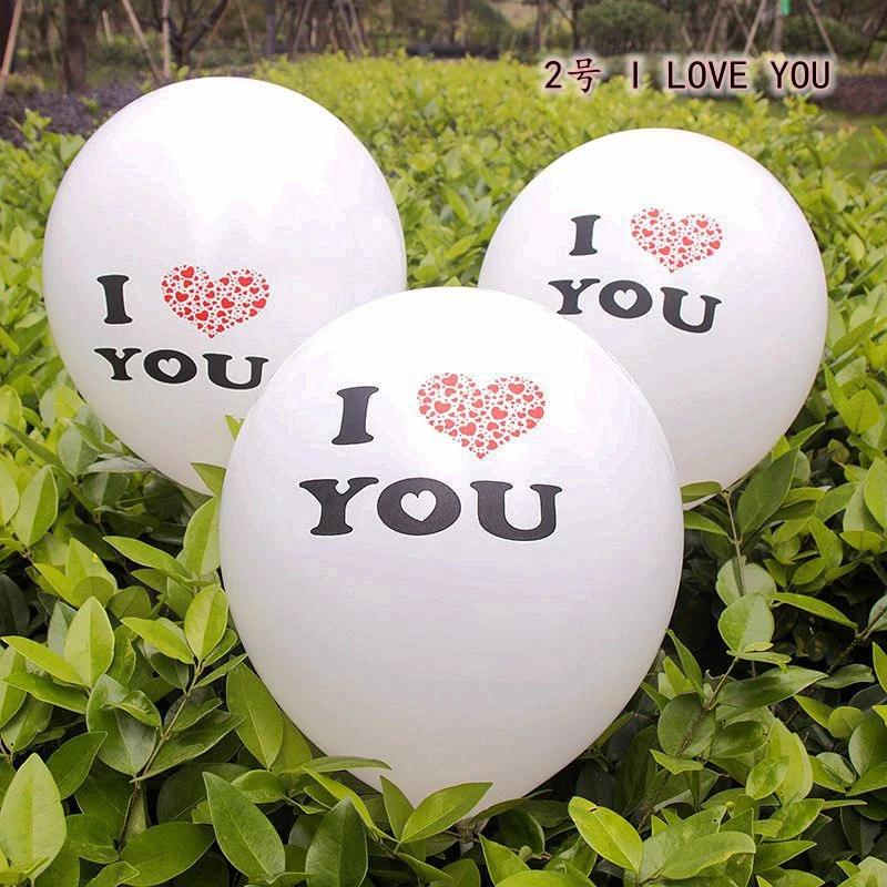10 шт./лот белый красный круглый сердце Свадебные Воздушные шары День рождения