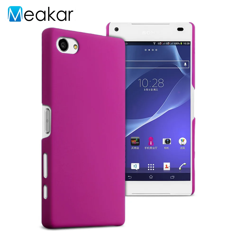 Coque Cover 4.2для sony Xperia Z5 Compact чехол для sony Xperia Z5 Compact Z5Compact Mini E5803 E5823 чехол-лента на заднюю панель - Цвет: Rose red