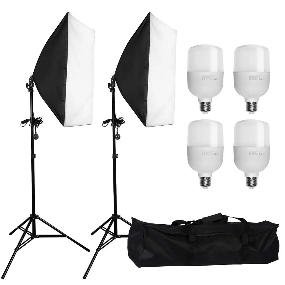 ZUOCHEN 4x25W светодиодный комплект непрерывной работы 20 &quotx 28&quot/50x70 см софтбокс набор