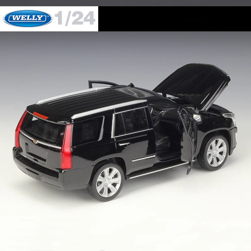 WELLY 1:24 2017 Cadillac Escalade SUV литая модель автомобиля металла игрушки для Детский подарок