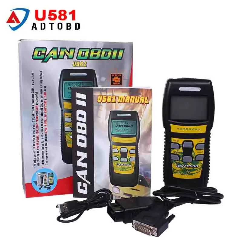 Высокое качество оригинал Memoscan U581 OBD2 двигателя автомобиля код ошибки чтения