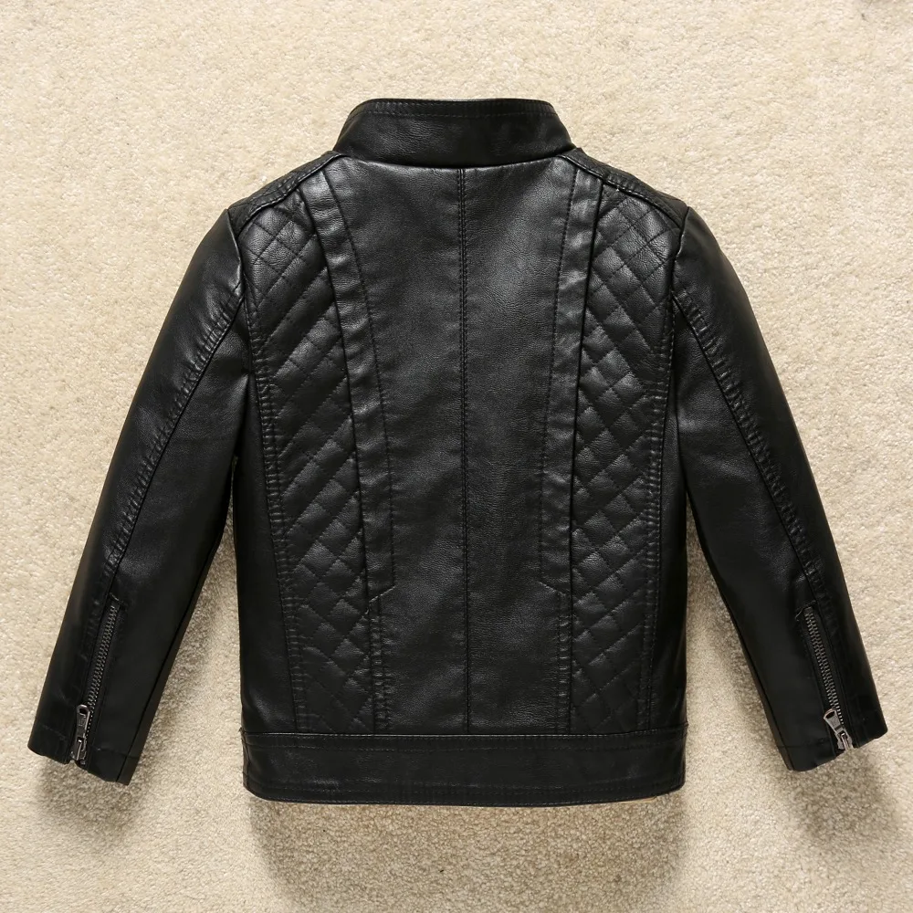 Новинка 2017 зимняя куртка для девочек модная детская одежда из искусственной кожи