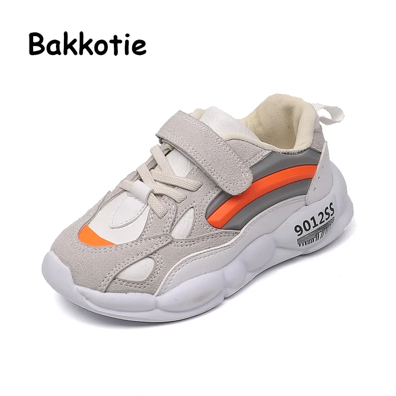 Bakkotie/Новинка Детская осенняя спортивная обувь модные розовые брендовые