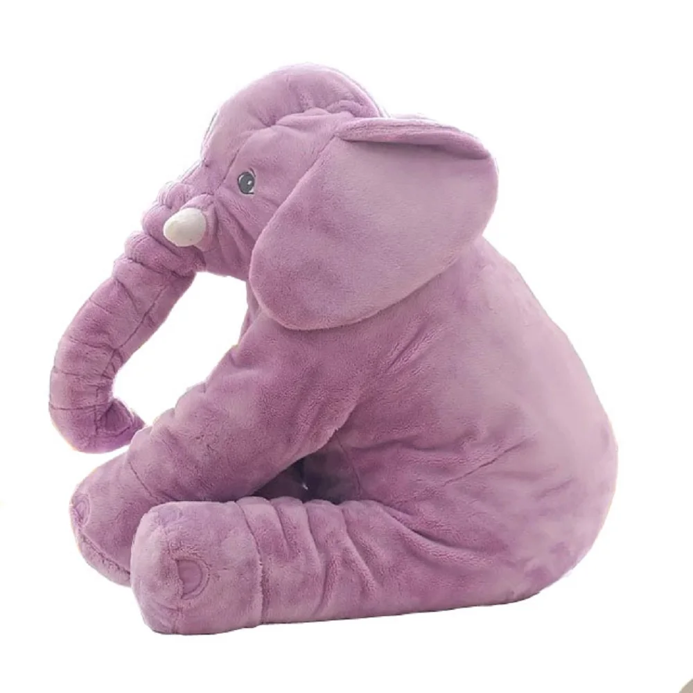 purple Слон кукла подушки подушки плюшевые игрушки, сопровождающие спящую куклу детская спящая кукла подарок на день рождения дети LINTINGHAN - Цвет: purple