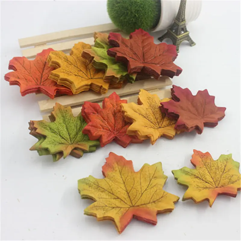 50 шт. искусственные шелковые листья кленового листа 7 см|maple leaf|leaf leavesartificial silk flowers