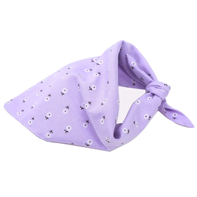 Purple Pet треугольный шейный шарф товары для домашних животных галстук-бабочка для кота аксессуары для собак шарф воротник галстук сетка принт милые животные Регулируемый для собаки 1 шт - Цвет: Purple