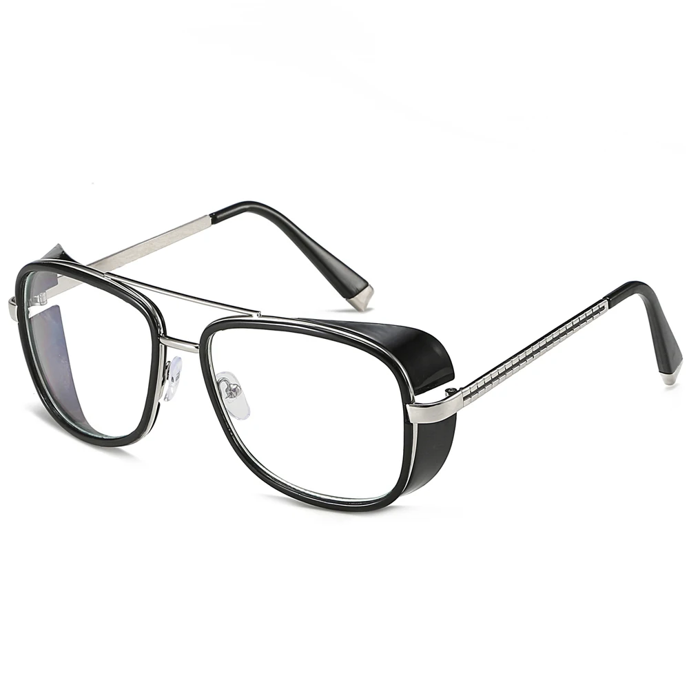 TS6 Tony stark солнцезащитные очки Железный Человек очки стимпанк Винтаж oculos ретро женские солнцезащитные очки gafas Lentes UV400 металлические очки с квадратной оправой - Lenses Color: TS6