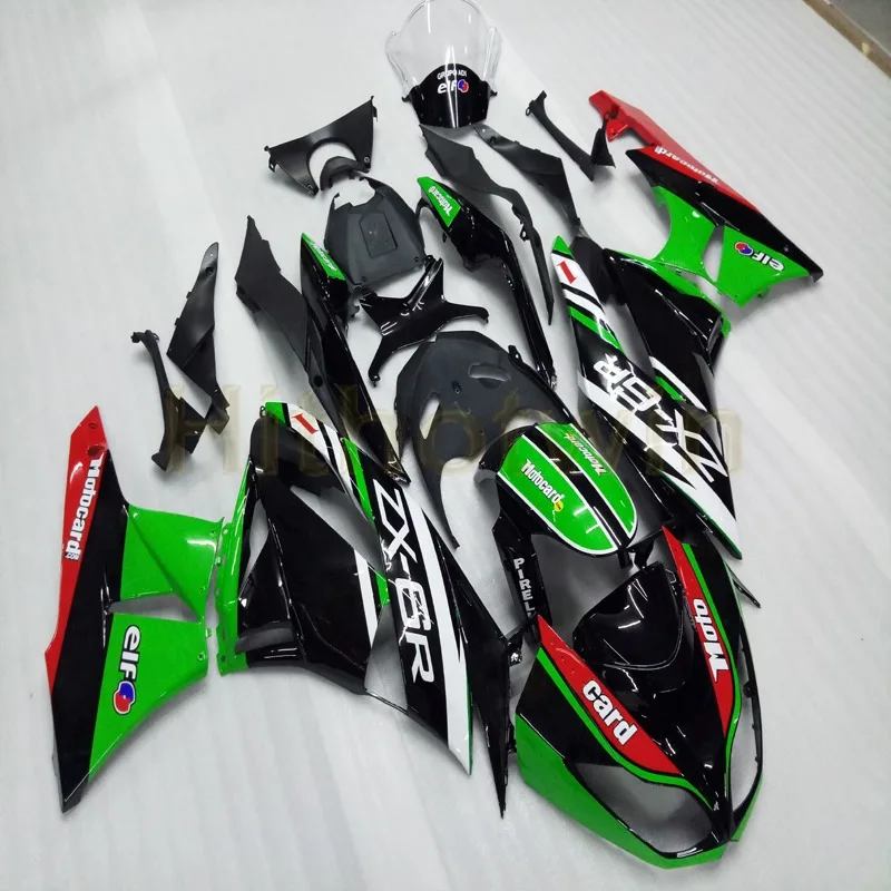 M На заказ+ винты литьевая Форма Черный мотоцикл Обтекатели ZX-6R 09-12 для Kawasaki zx6r 2009 2012 ZX6R 636 - Цвет: M