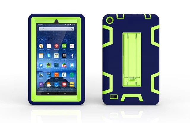 Горячий ударопрочный модный силиконовый чехол для Amazon Kindle Fire HD 7 HD7 2015 Прочный