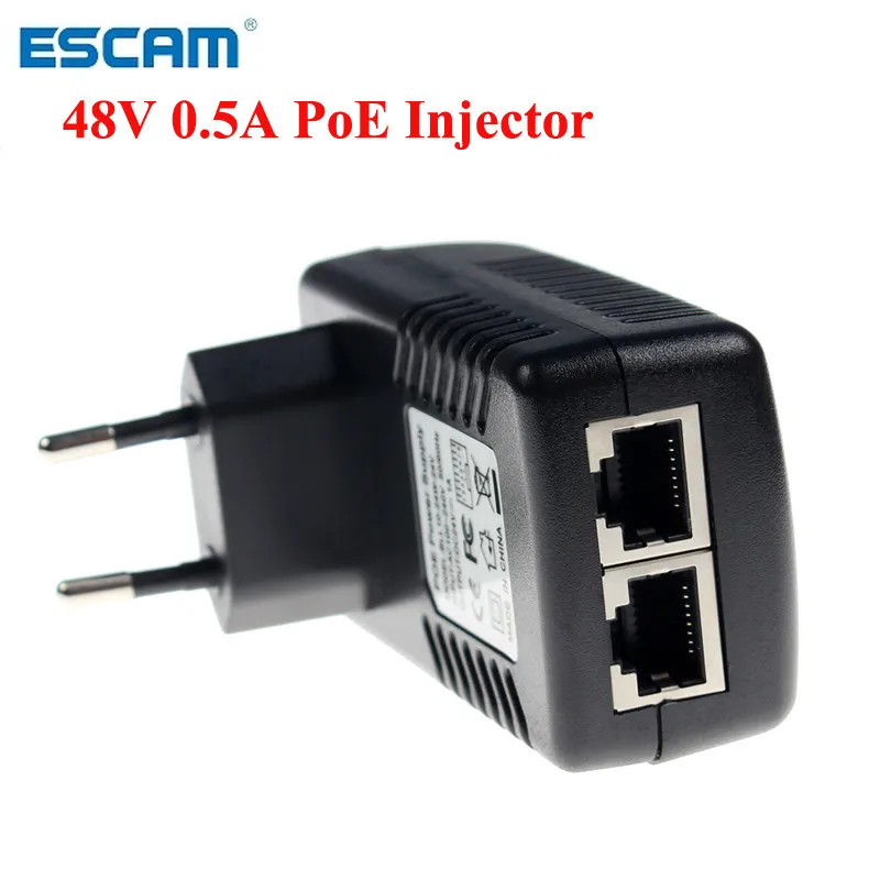 ESCAM видеонаблюдения CCTV безопасности POE настенный разъем POE инжектор Ethernet адаптер ip-камера телефон PoE источник питания