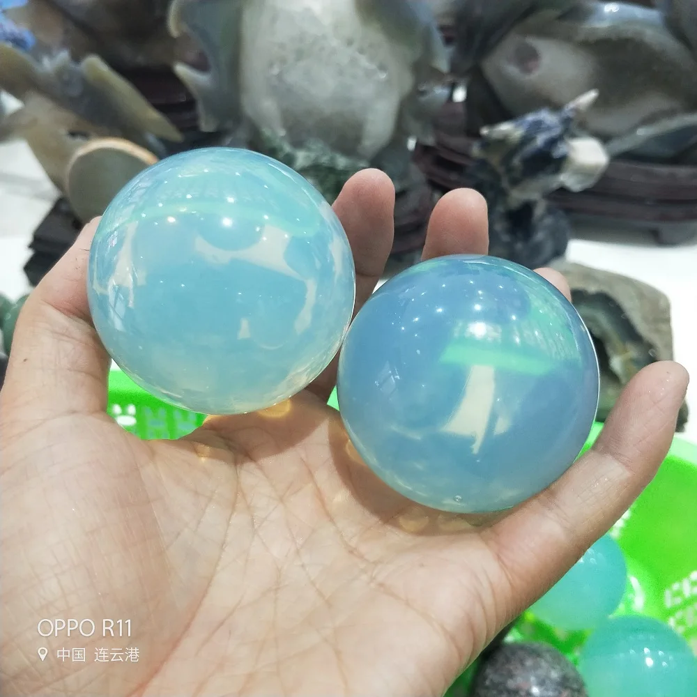 Хрустальный камень шарик из лунного камня Хрустальная Сфера чакра лечебный