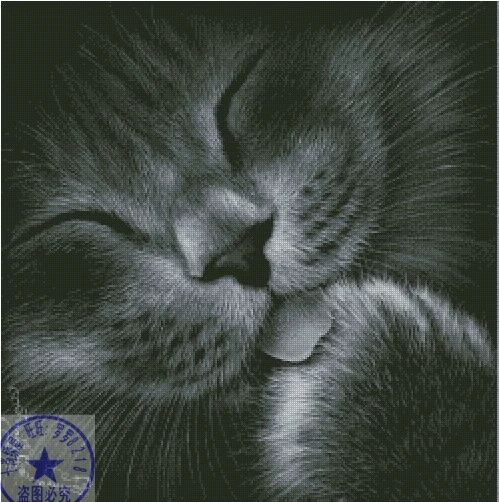 Высококачественный красивый и милый комплект для вышивки крестиком Кошка Китти