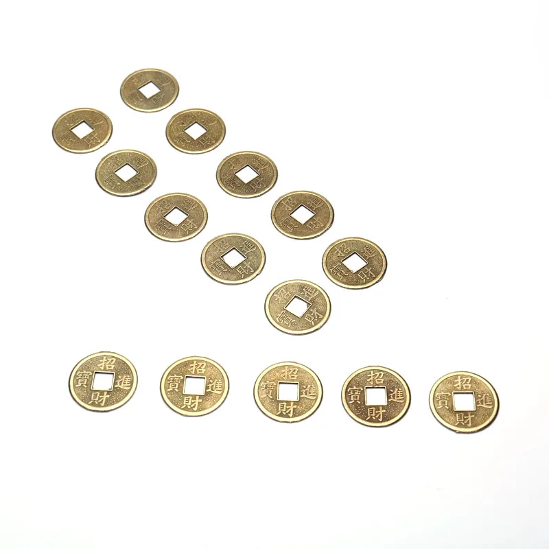 20 шт. латунь 24 мм древней китайской фэншуй счастливая монета хорошая приносящий