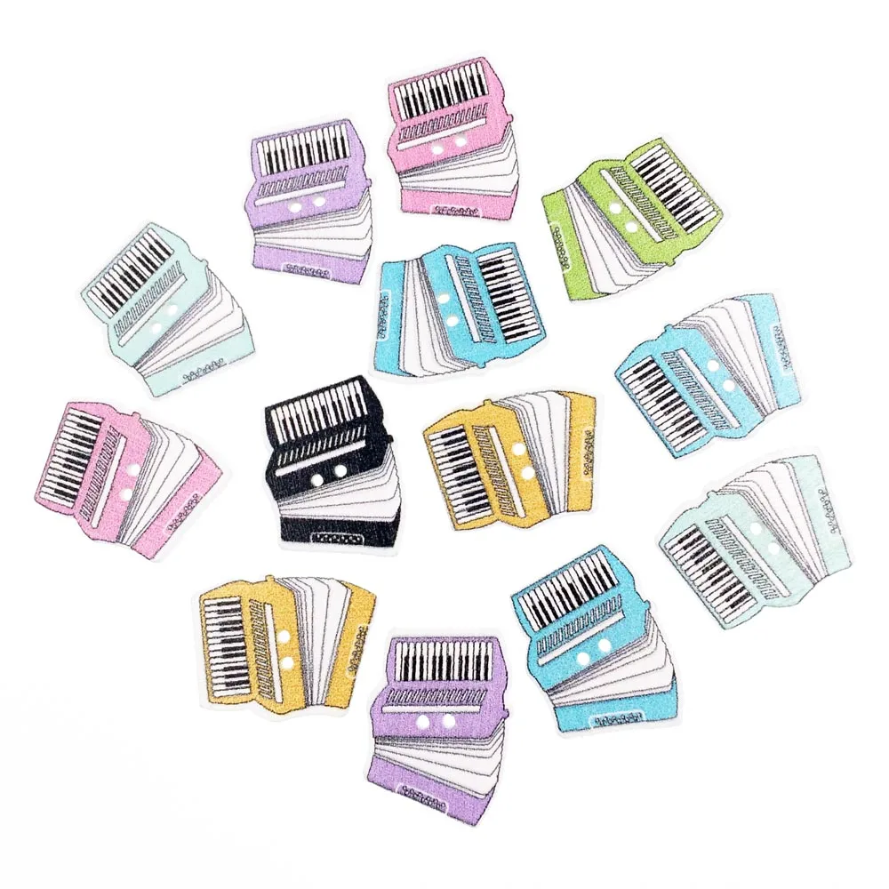 50 штук типа гармошка деревянные кнопки для одежды аксессуары скрапбукинга