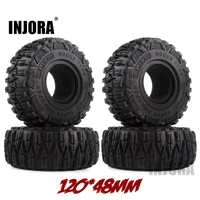 injora 4pcs 2 2 mud grappler rubber tyre 2 2 wheel tires 12048mm for 110 rc rock crawler traxxas trx4 trx 6 axial scx10 90046