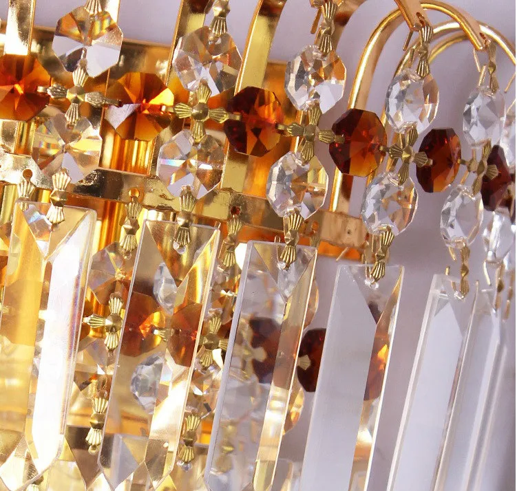 Бесплатная доставка продажа от производителя Хрустальная настенная лампа для