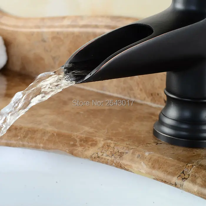 Европейские смесители для раковины в ванную комнату Смесители Водопад горячей и