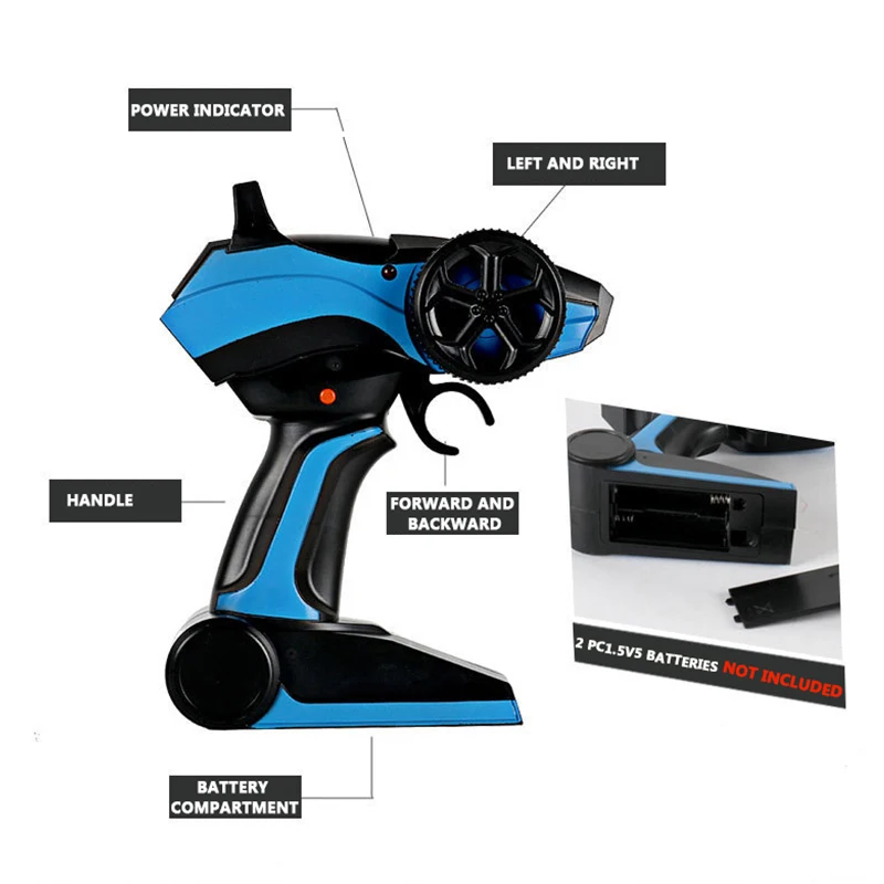 Радиоуправляемая машина 4WD 2 4 ГГц восхождение автомобиля 4x4 Бигфут модель с