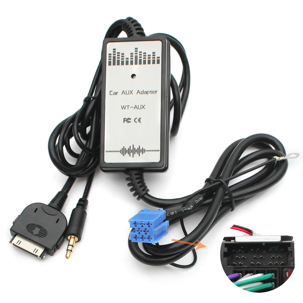 Адаптер Moonet Автомобильный MP3 AUX 3 5 мм для Volkswagen Skoda Seat Golf Passat Spuerb Octavia QX011