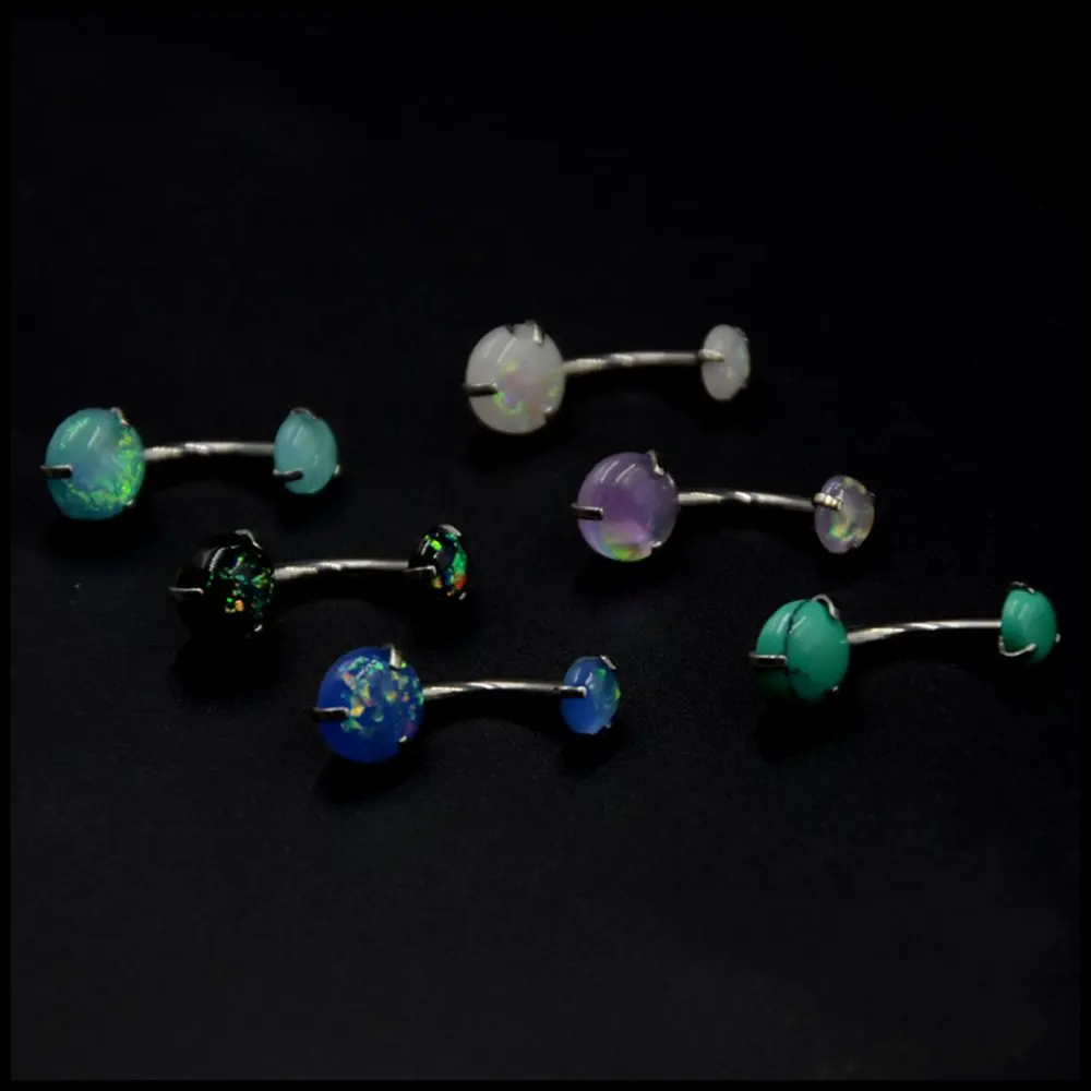 Кольцо для пирсинга пупка из хирургической стали 14 г 1 шт. | Украшения и аксессуары