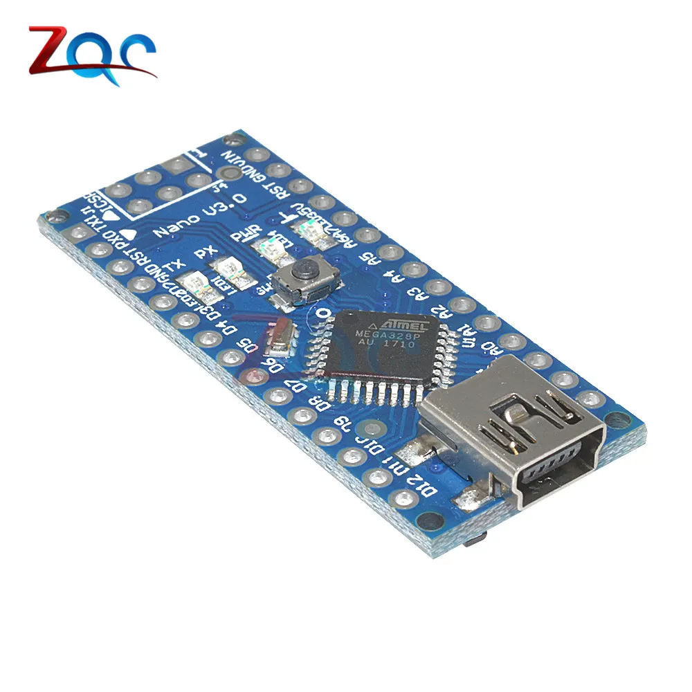 Микроконтроллер Atmega328 Mini USB Nano 3 0 микроконтроллер для Arduino FT232 5 В 16 м плата модуль с