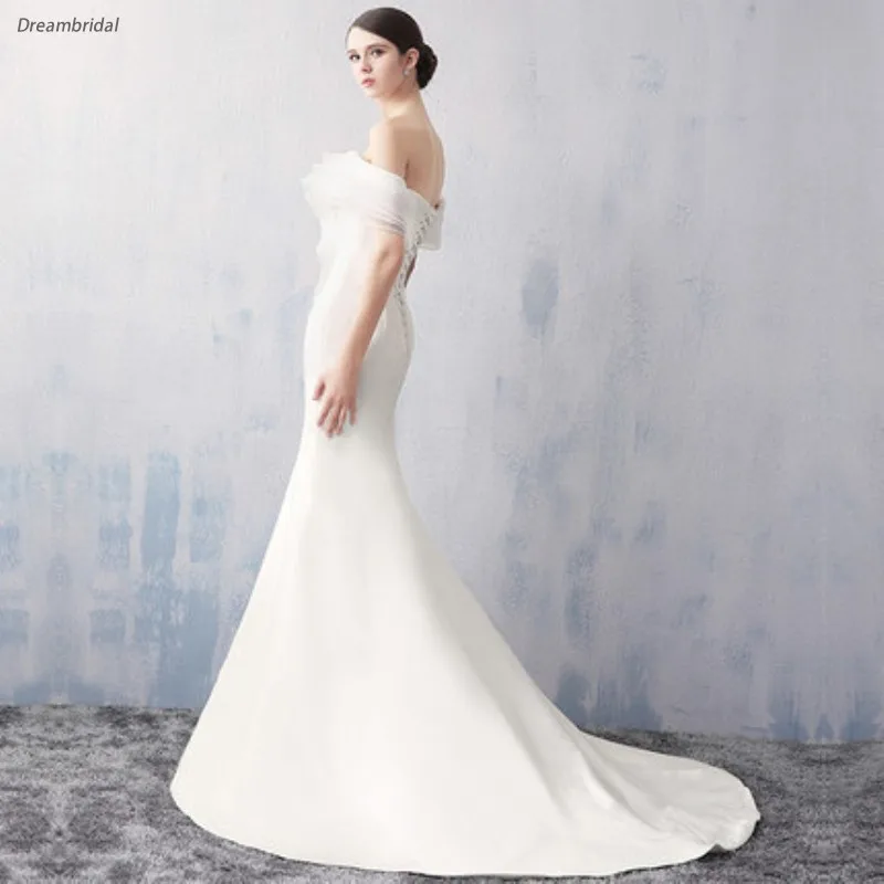 Dreambridal New Arrival Mermaid Prom Dresses 2017 Elegant Short Sleeves Sweetheart Long Evening Dress Formal Party Gown | Свадьбы и