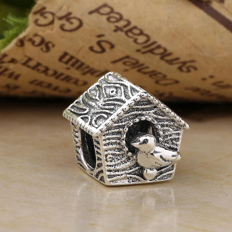 Подлинная ювелирные изделия винтажные Подвески из бисера Серебро 925 sweet home Весна