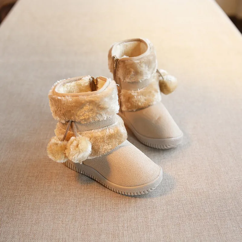 2015 детская Девичьи зимние сапоги Обувь для мальчиков ботинки осень зима теплые