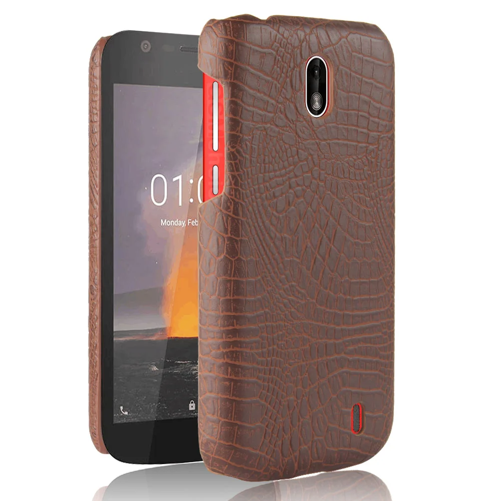Luxury Crocodile Snake Pattern Leather Case for NoKia 1 Cover Shockproof Hard Shell On For Nokia Phone Cases Fundas Bag |