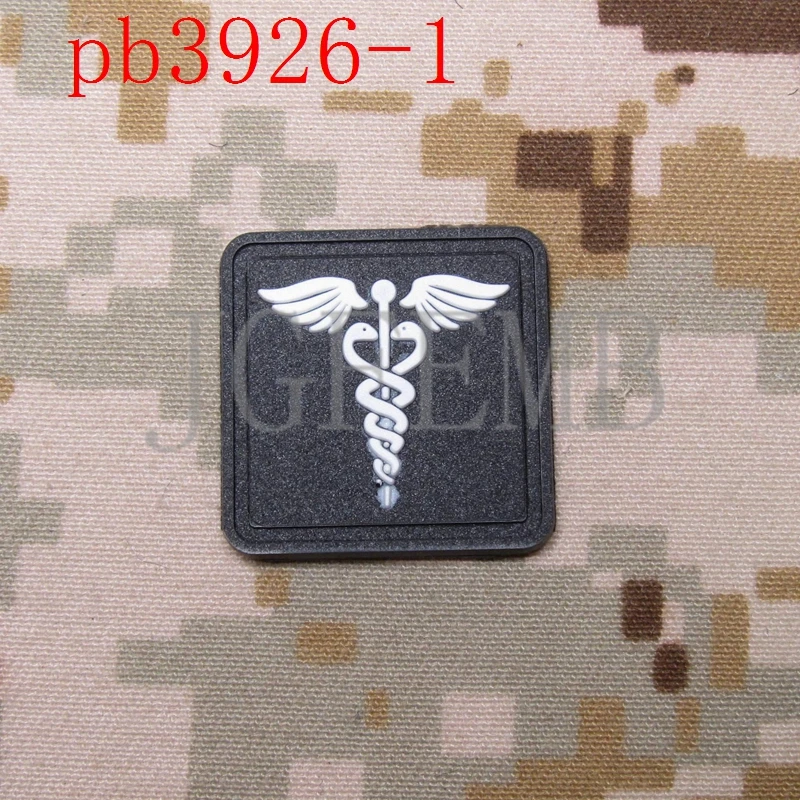 pb3926 White 2 шт. DEVGRU медицинский спасательный тактический боевой дух военный 3D ПВХ патч - Цвет: pb3926 White