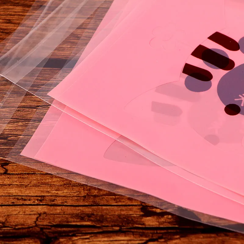 100 шт./лот клейкая сумка с милым мультяшным животным печенье diy Подарочные сумки