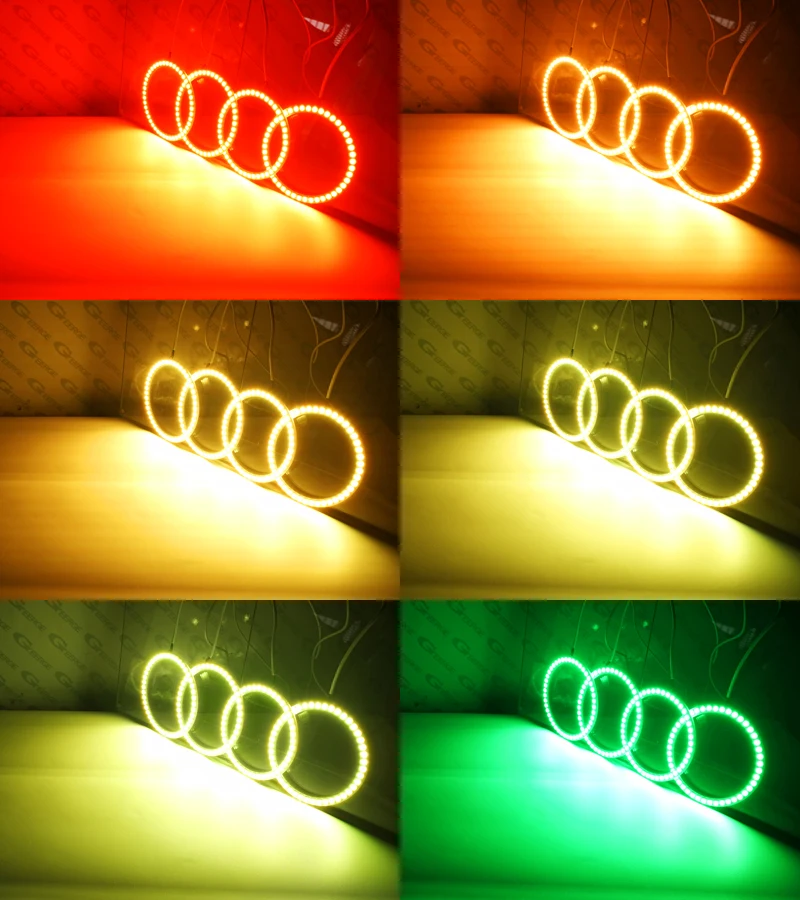 Для Mercedes Benz M класса W164 ML320 ML350 ML500 ML63 AMG 2006 2007 RF контроллер Bluetooth мульти-Цвет RGB led Ангельские Глазки комплект