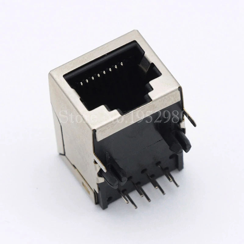 10 шт./лот Ethernet RJ45 разъем экранированный сетевой PCB монтажный 8P8C 21 мм|pcb connector|pcb mount