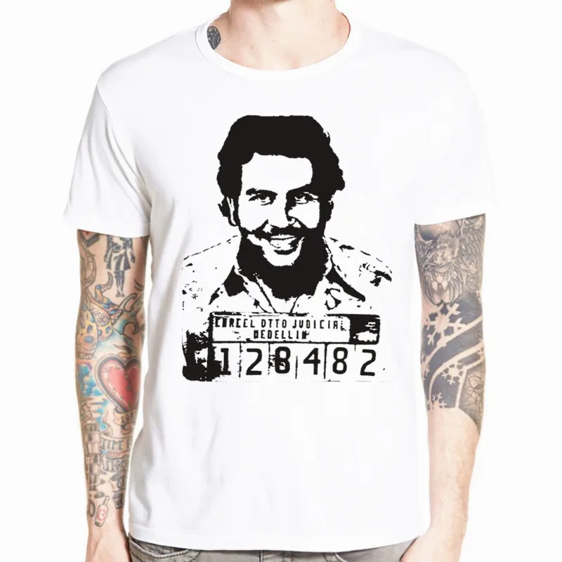 Новые летние брендовая одежда футболки для мужчин 2019 Narcos Pablo Escobar футболка модель