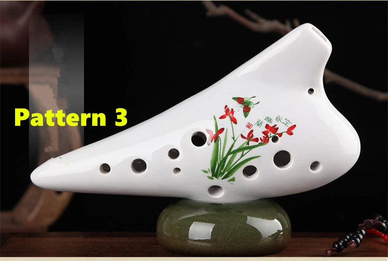 12 отверстий по краям Ocarina Alto C Flute вертикального типа ручной работы of Time народный