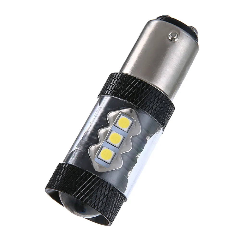 2pcs Car LED Light 3030 1157 BAY15D 16SMD 80W 6000K 900LM Brake White Turn Signal Bulb Bright |