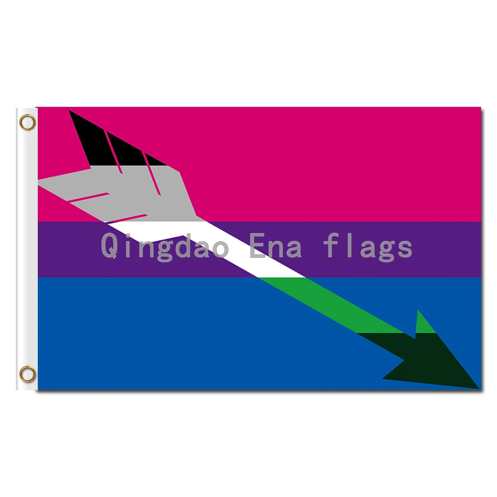 3x5 особый символ гетеросексуальный флаг пансексуальной гордости для