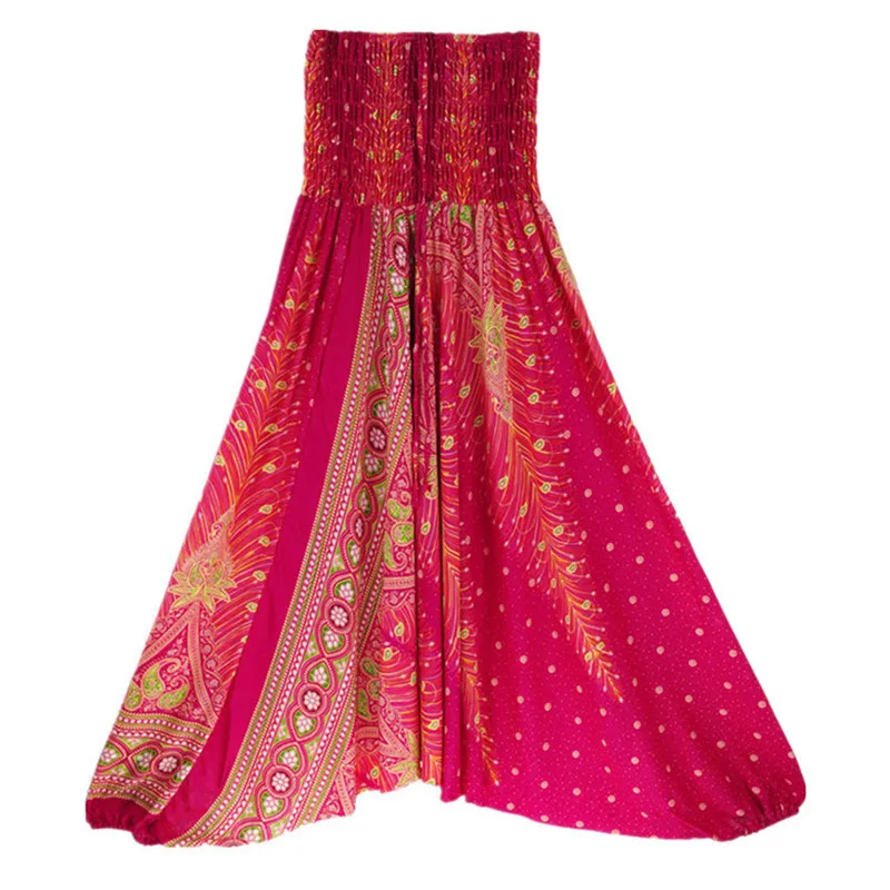 Женские удобные йога Бич Багги Цыганский для женщин штаны шаровары и брюки в